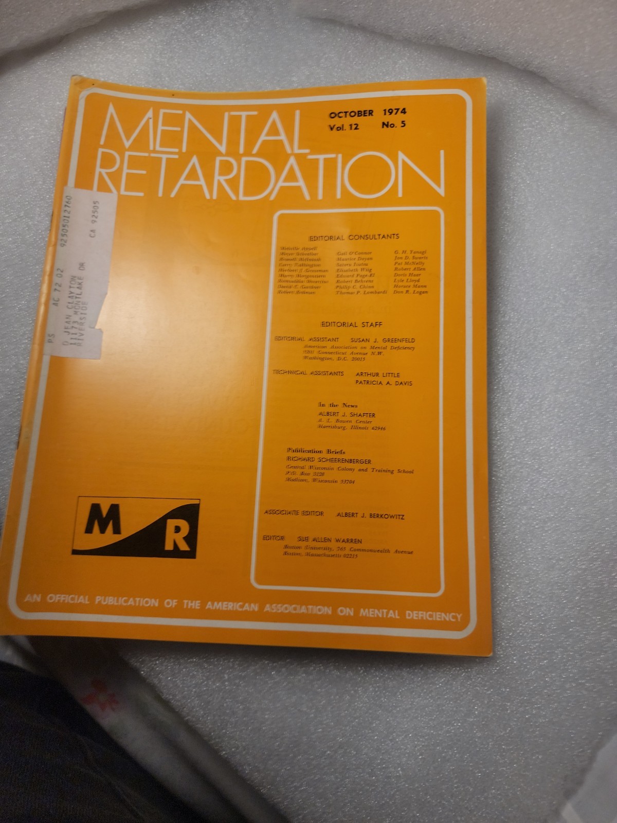12pcs LOT! RARE FIND! Mental Retardation AAMD Magazines Publications