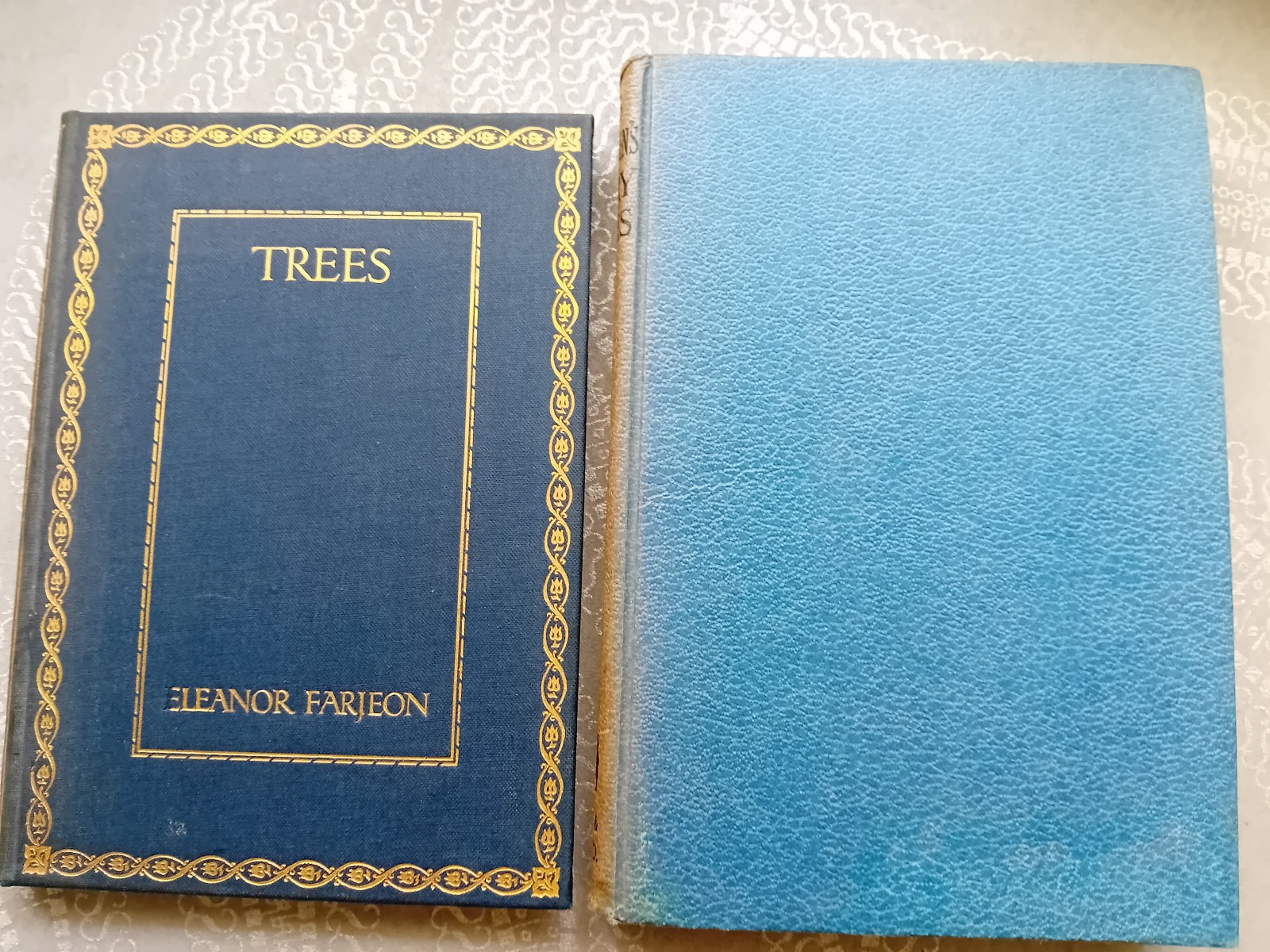 Bundle of 6 Vintage Blue/Green/Brown Hardbacks – Shelf Decoration – All As Shown