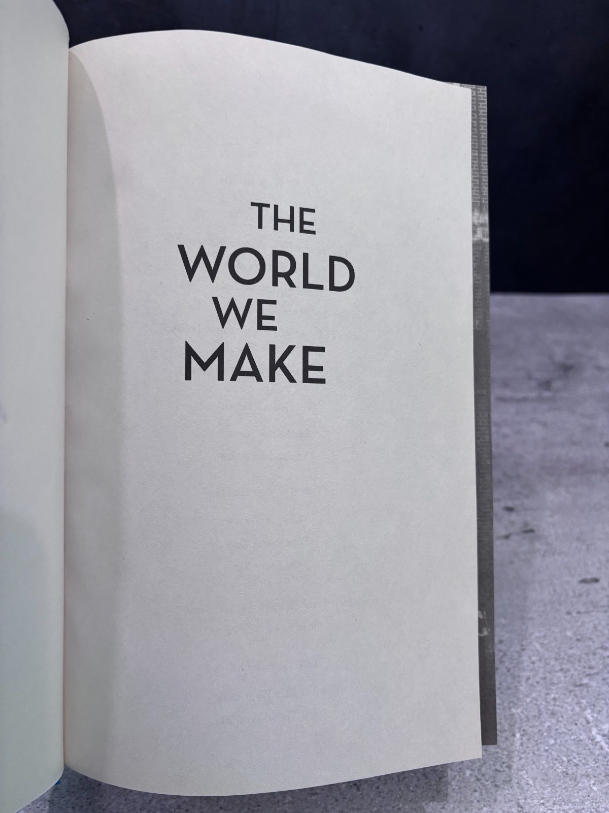 SIGNED copy The World We Make by N.K. Jemisin Hardcover Book 1st Ed/ 1st Print