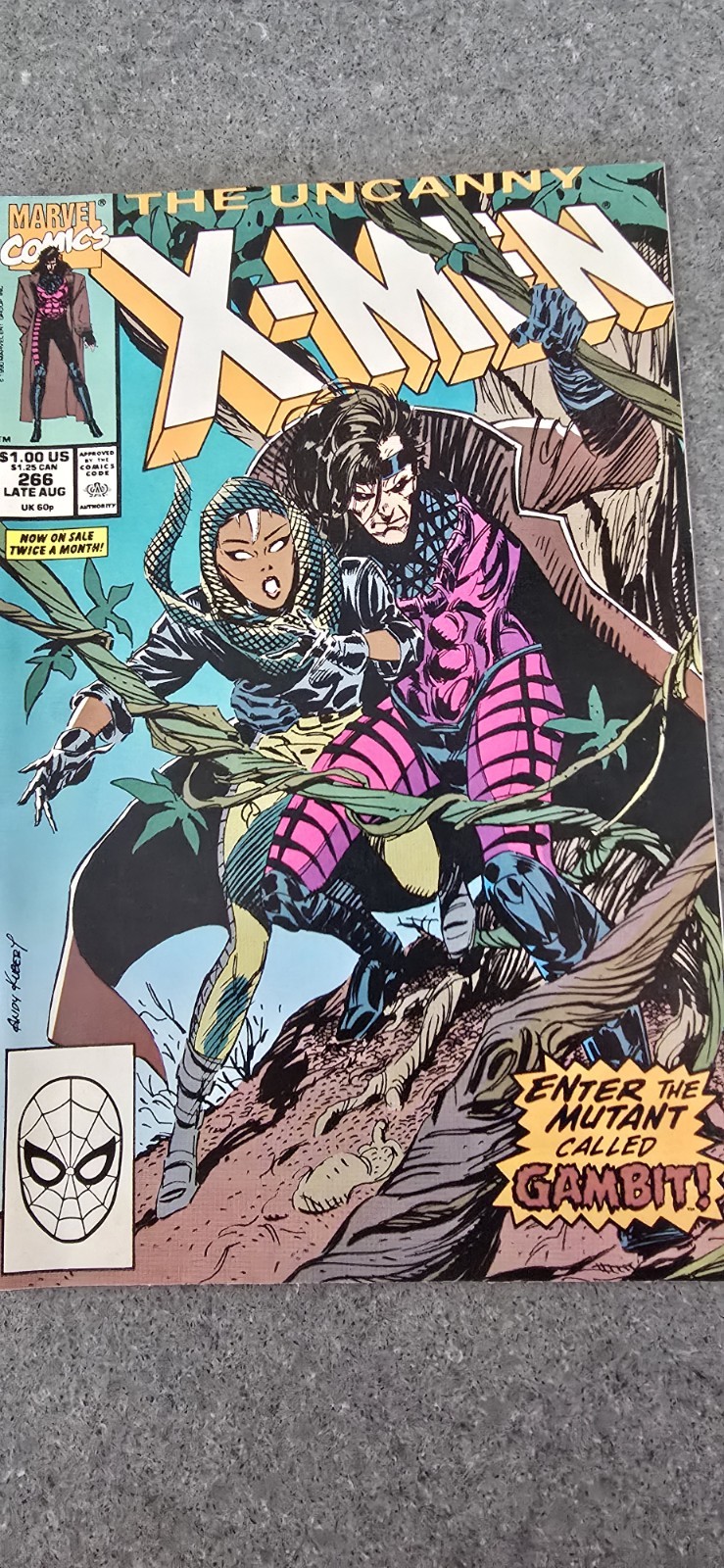 UNCANNY X-MEN #266 1st Appearance of Gambit Marvel 1990!