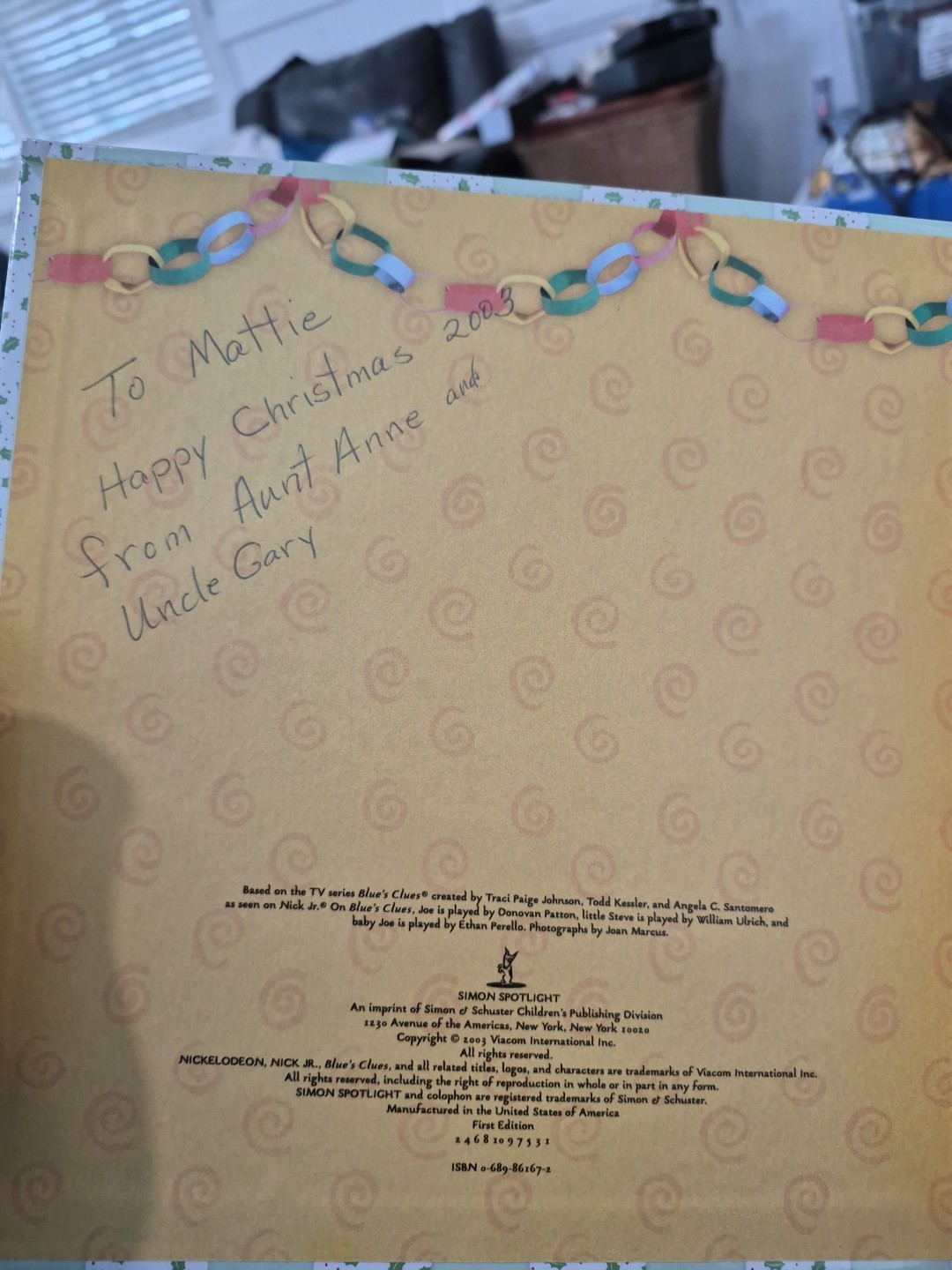Blue’s First Holiday (Blue’s Clues) – Hardcover by Inches Alison – First Edition