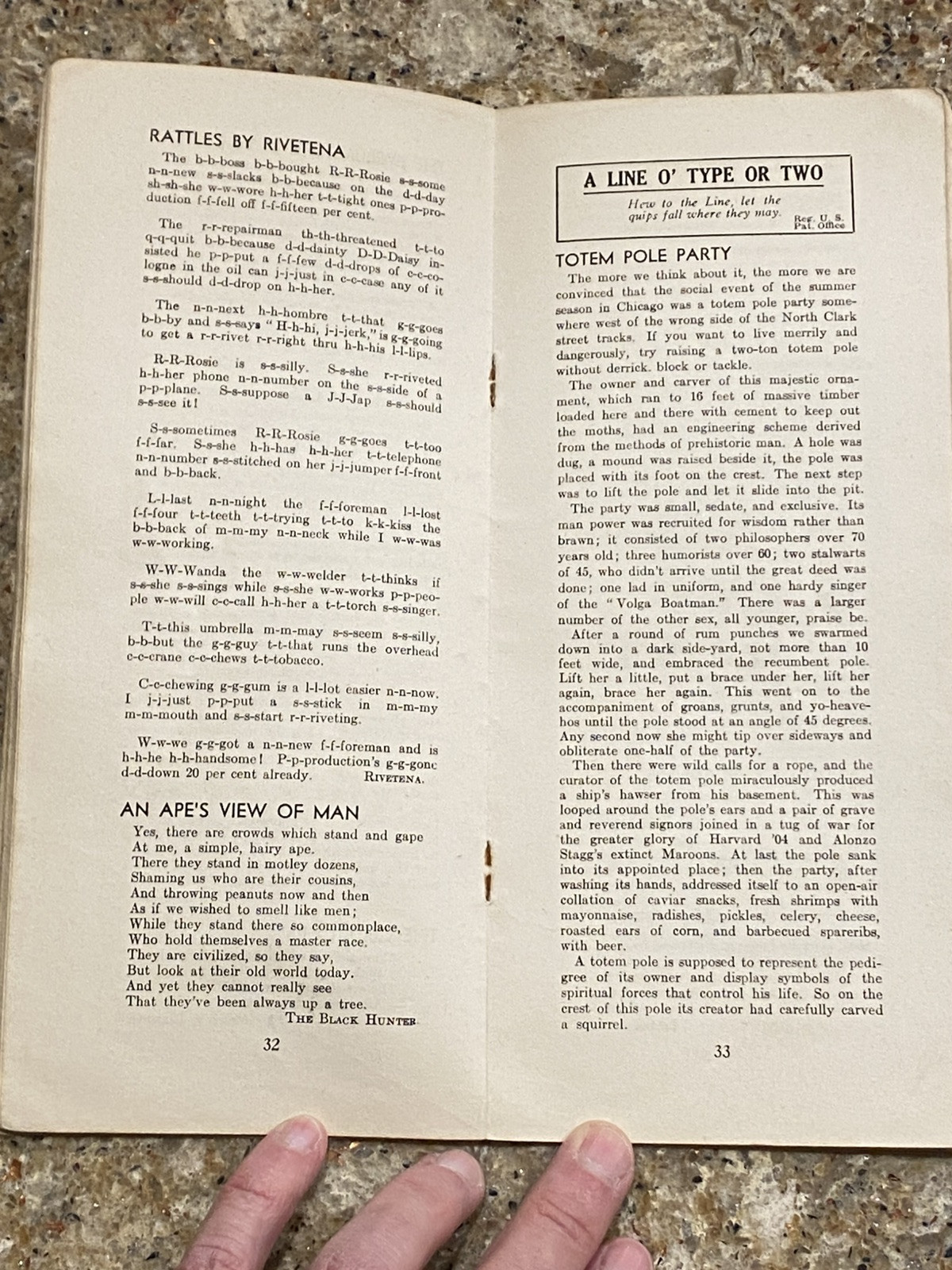Vintage WWII Era CHICAGO TRIBUNE 1943 1944 LINE BOOK Quotes Wit Poetry Ephemera