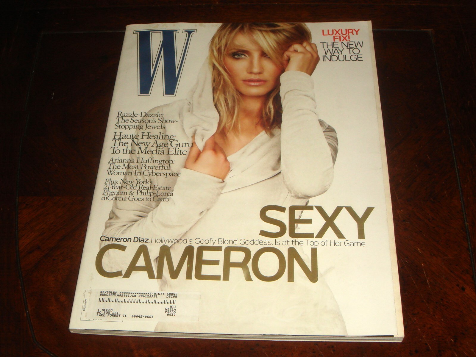 W MAGAZINE May 2008 – SEXY CAMERON DIAZ COVER – GREAT FASHION – 214 PAGES