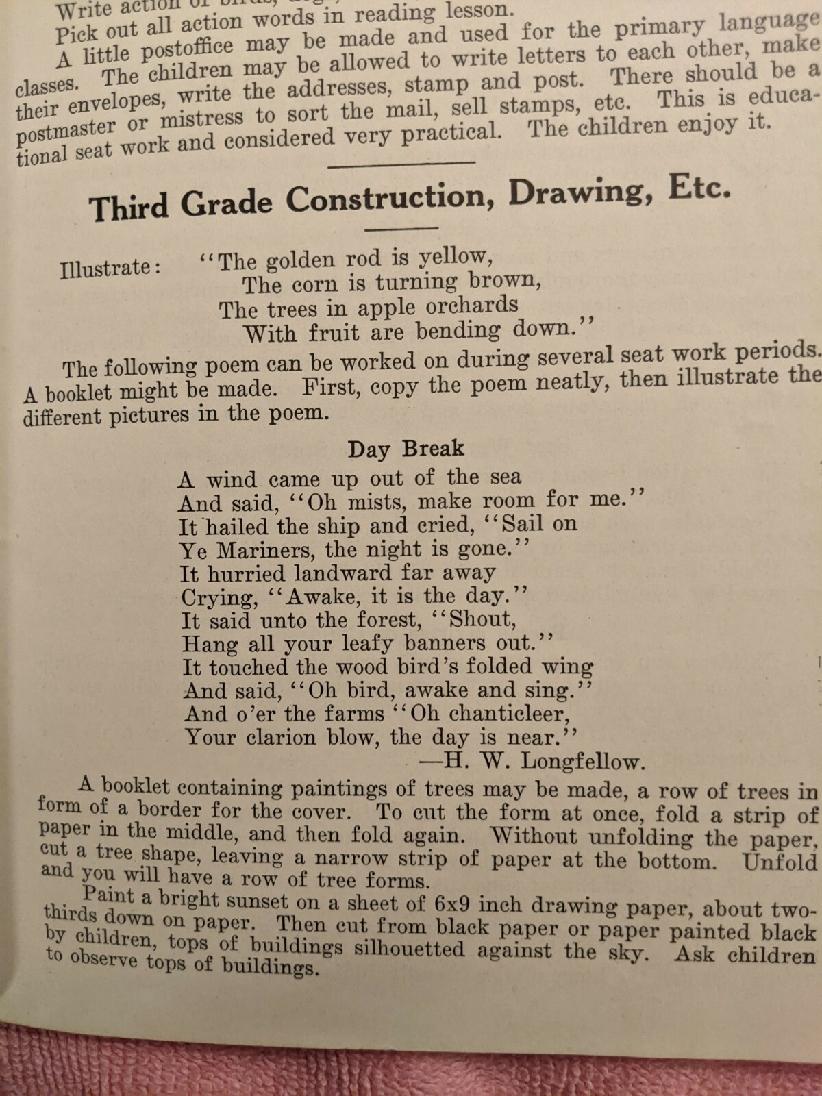 LATTA’S SEAT WORK SUGGESTIONS, Vintage Softcover, 112 Pages,Elementary Education
