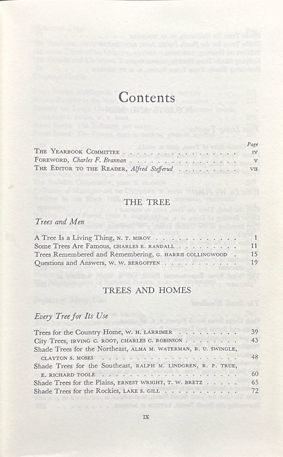 1949 VINTAGE USDA Yearbook of Agriculture “TREES” – 944 Pages Illustrated HC