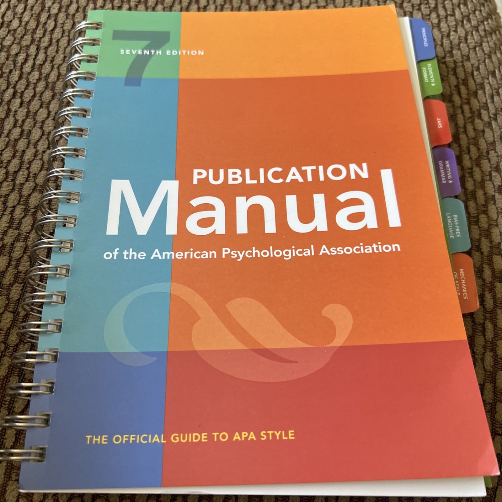 Publication Manual (OFFICIAL) 7th Edition of the American Psychological…