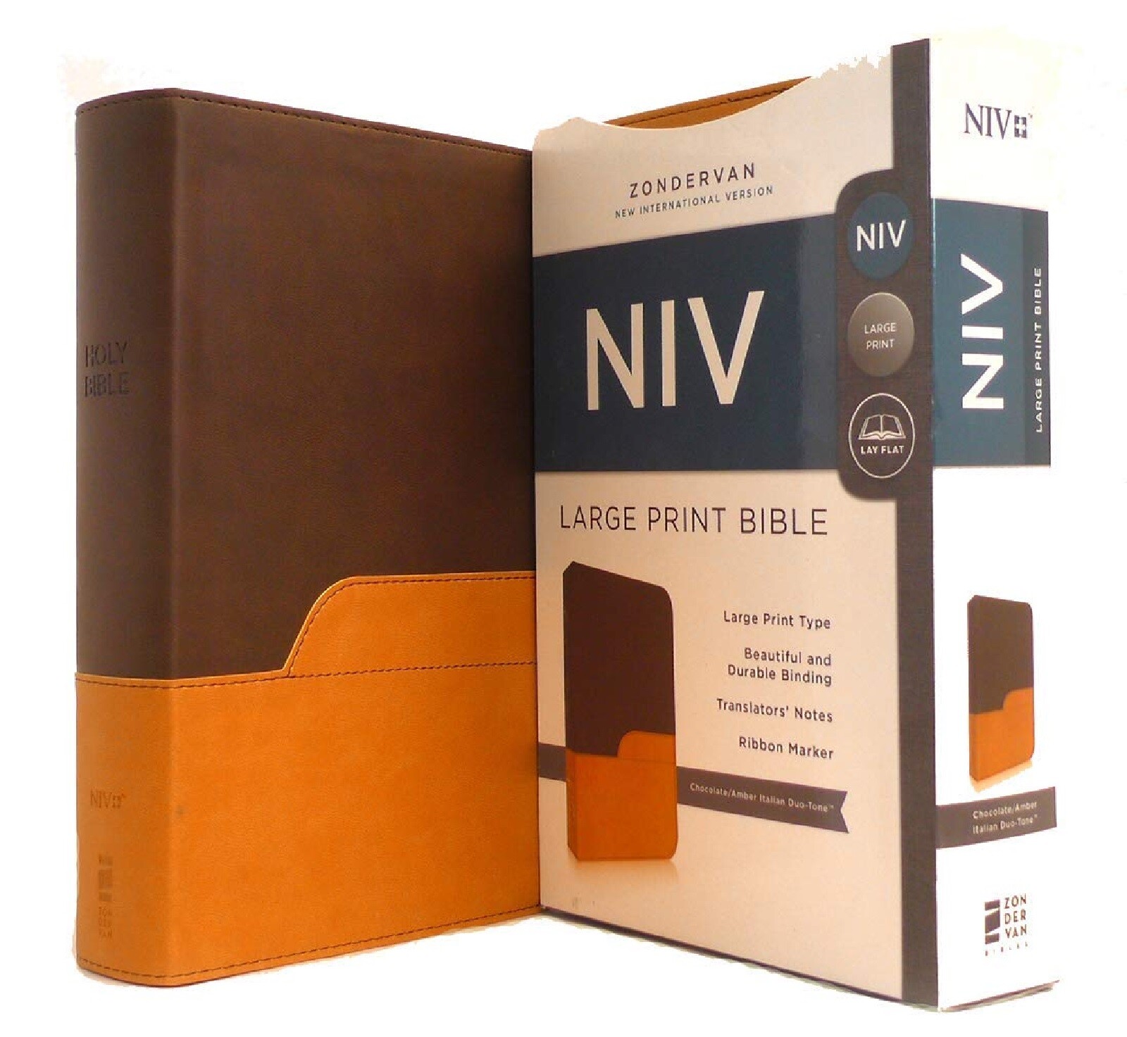 NIV Bible Large Print DuoTone free shipping in shrink wrap BRAND NEW!!!