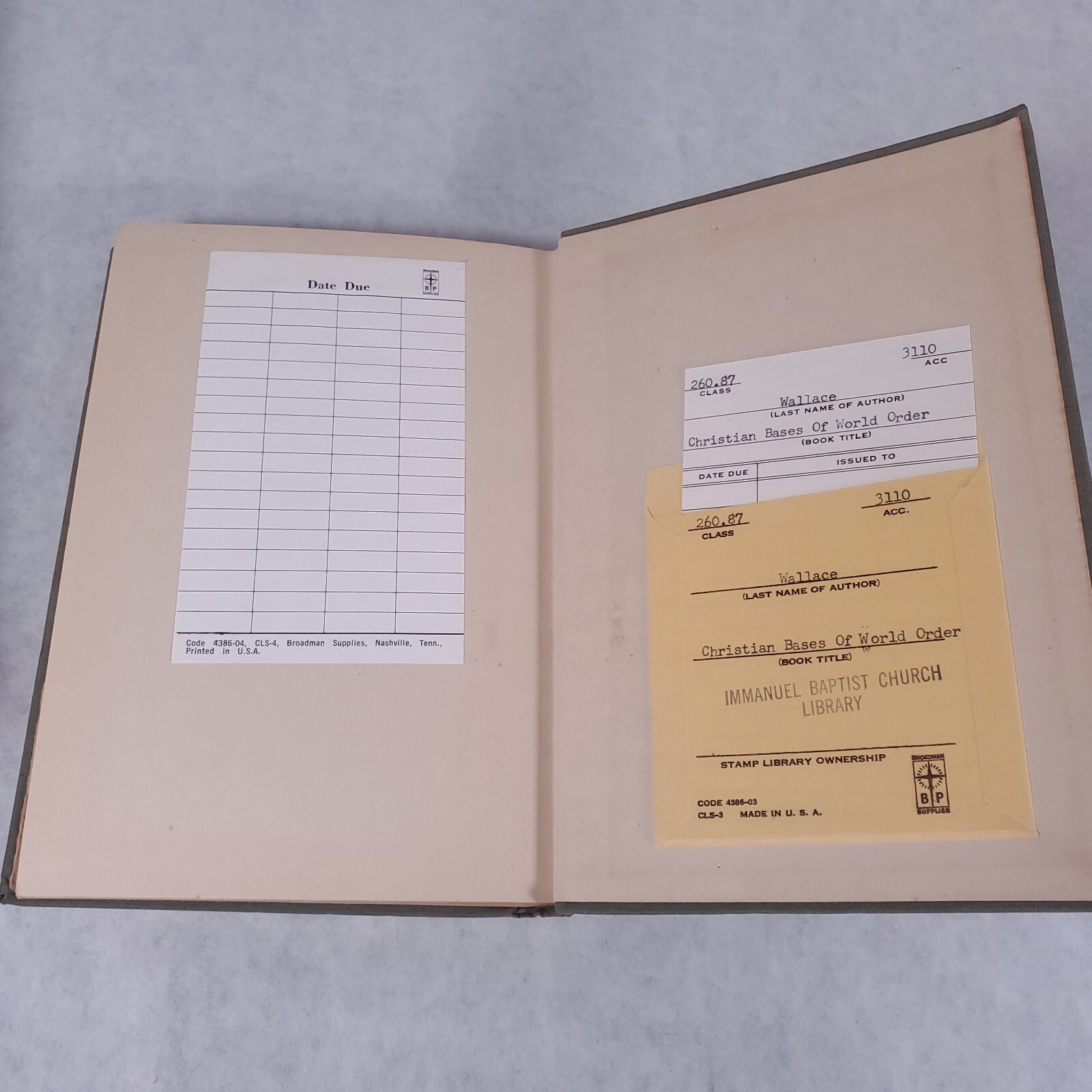 The Merrick Lectures for 1943, Christian Bases of World Order