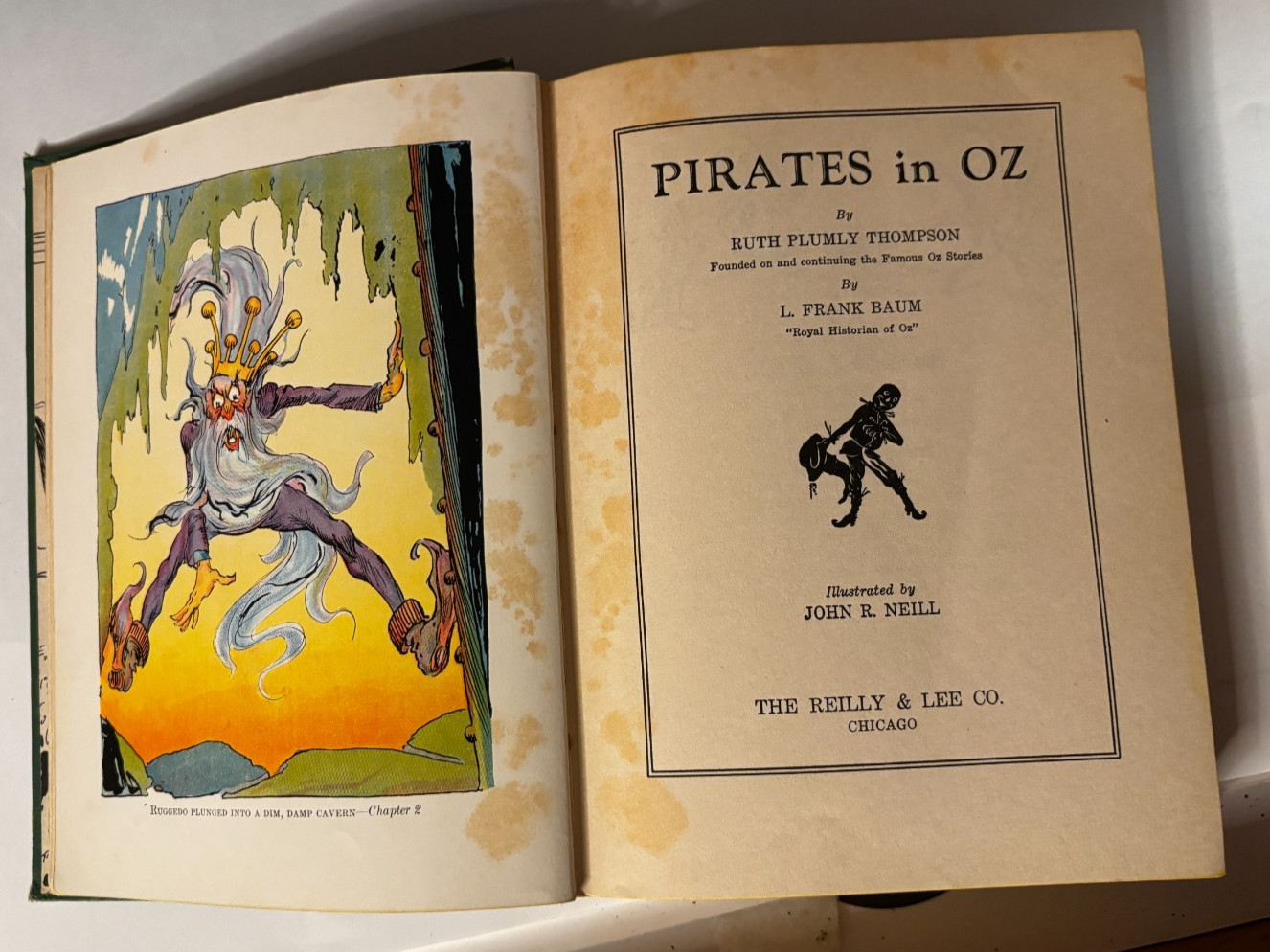 PIRATES IN OZ by Ruth Plumly Thompson 1931 ALL 12 COLOR PLATES 1st EDITION