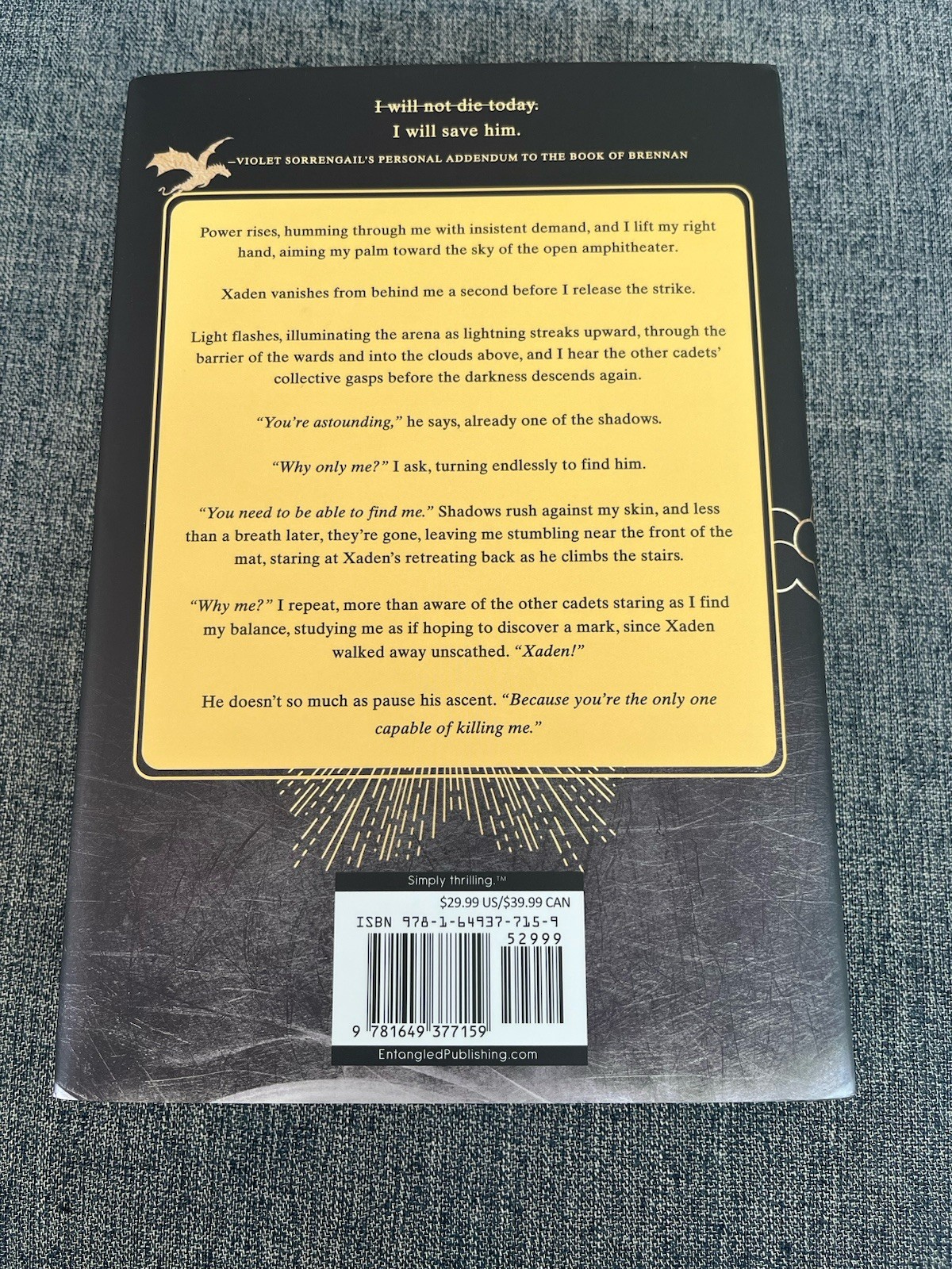 Onyx Storm (Standard Edition) Hardcover by Yarros Rebecca – New Never Read