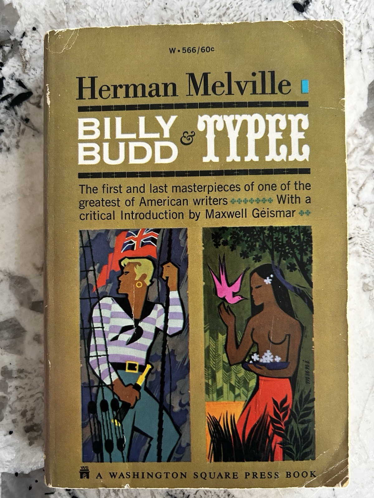 Billy Budd & Typee by Herman Melville Washington Square Press 1965 paperback