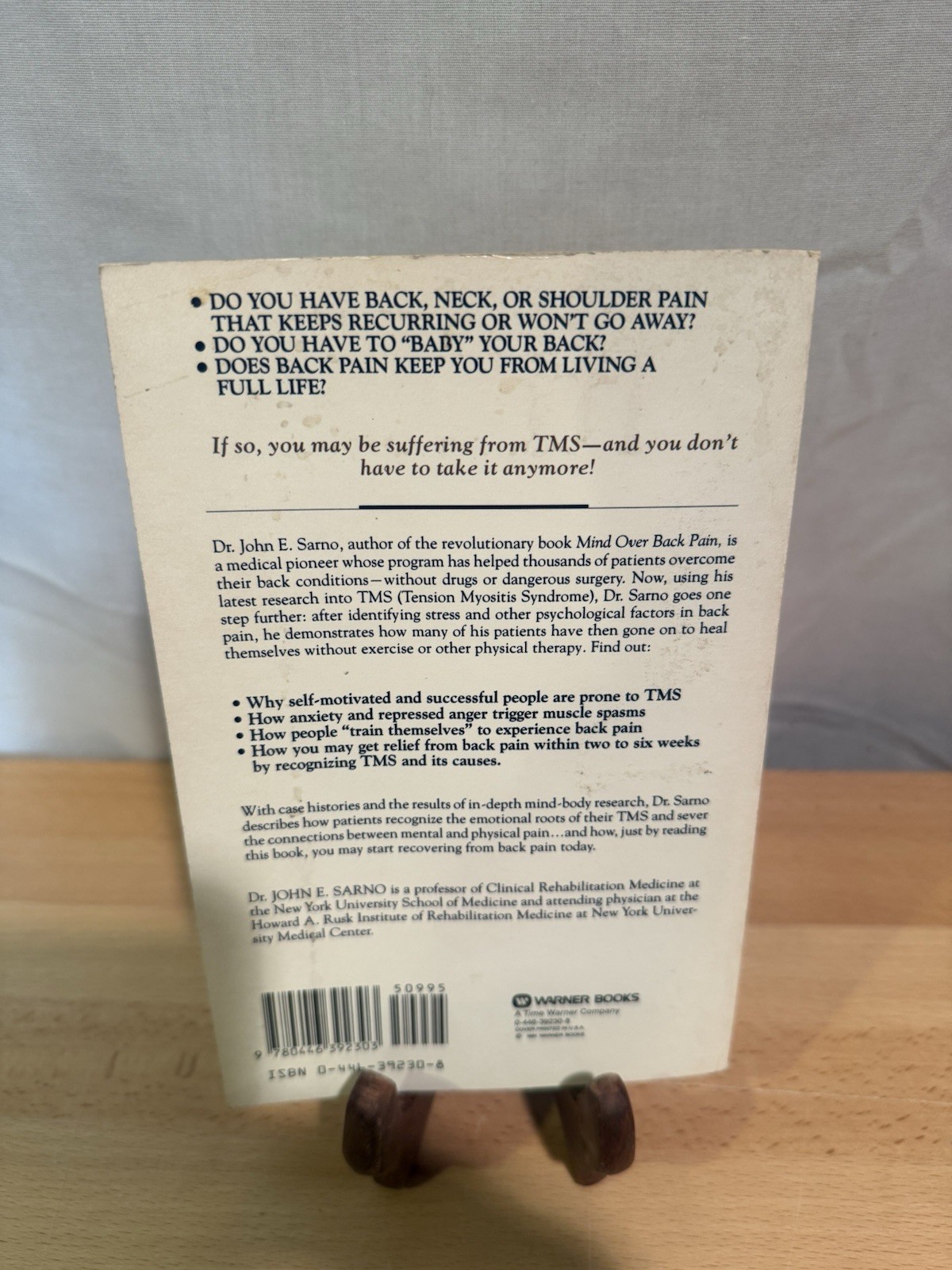 Healing Back Pain: The Mind-Body Connection – John E. Sarno M. D. Paperback