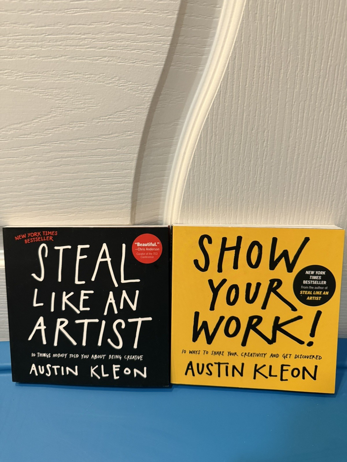 Austin Kleon Steal Like an Artist, Show Your Work 2 Books paperback VG condition