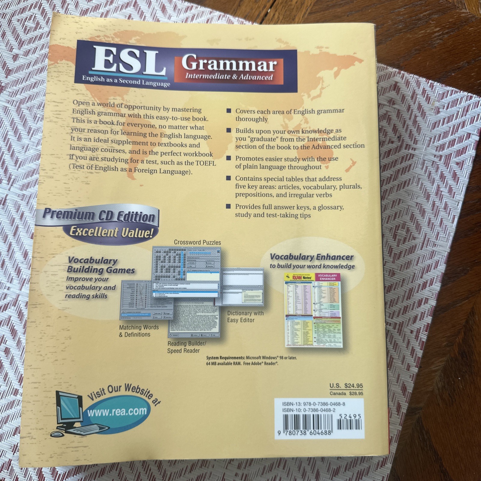 English As a Second Language Ser.: ESL Intermediate/Advanced Grammar