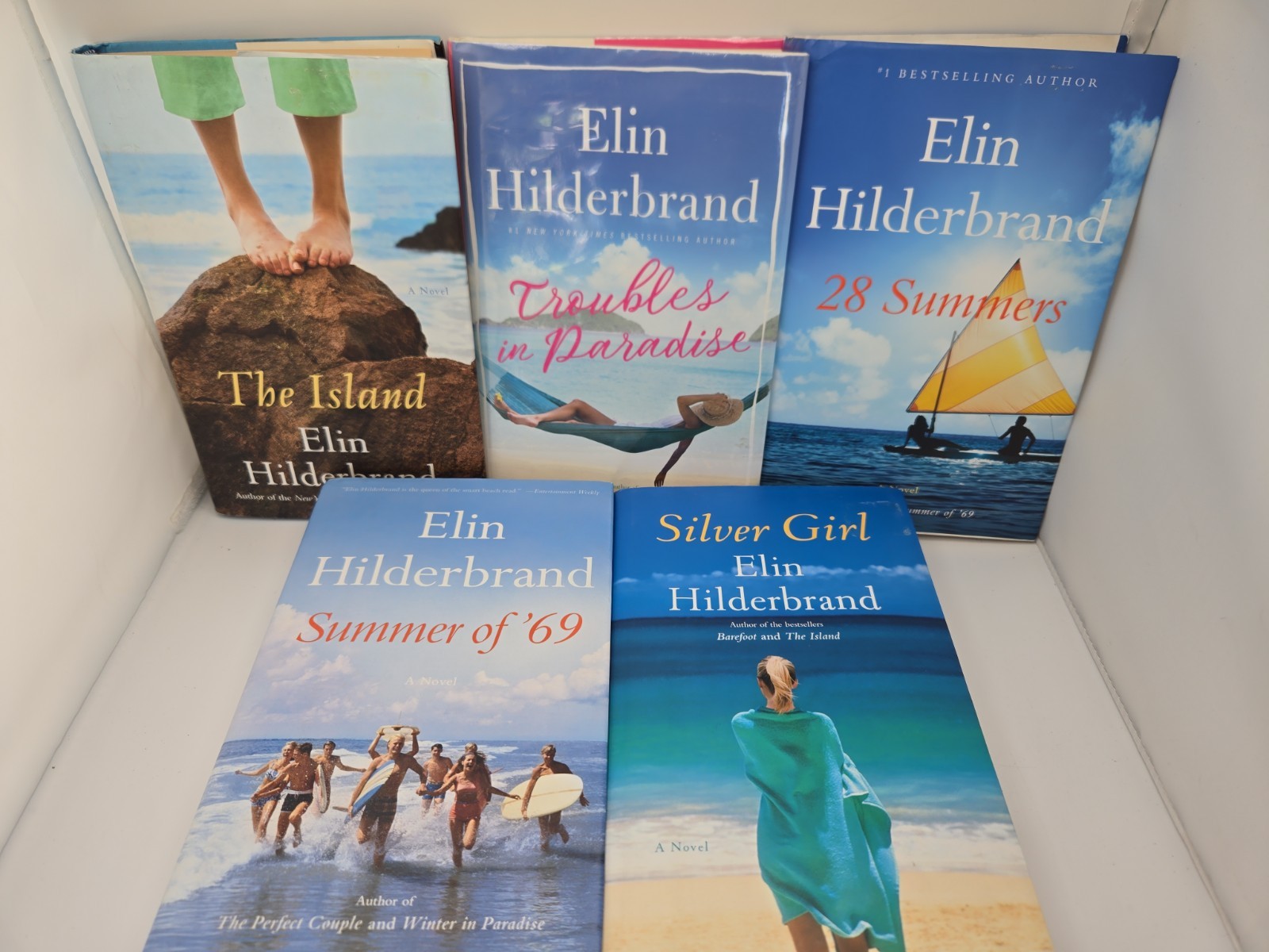 Elin Hilderbrand 5 Book Hardcover Lot Summer Of 69- 28 Summers- The Island More