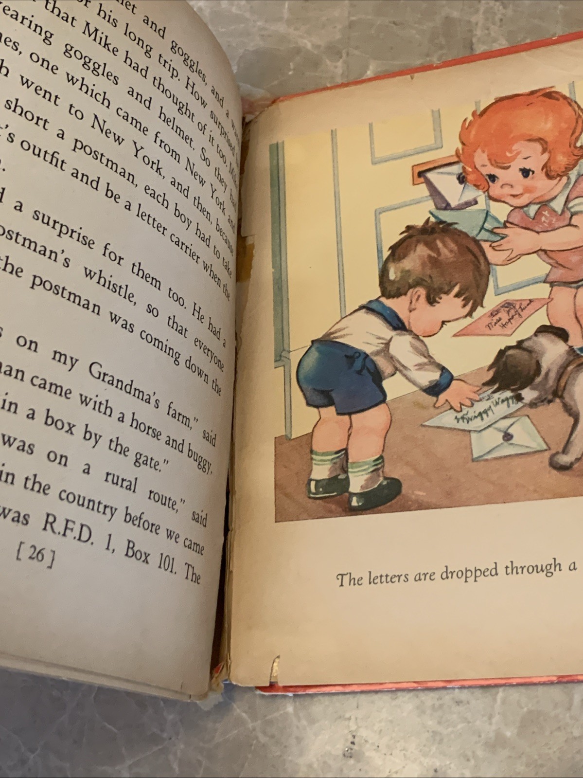 Let’s Play Postman Vintage 1939 Hardcover Children’s Book Whitman Publishing