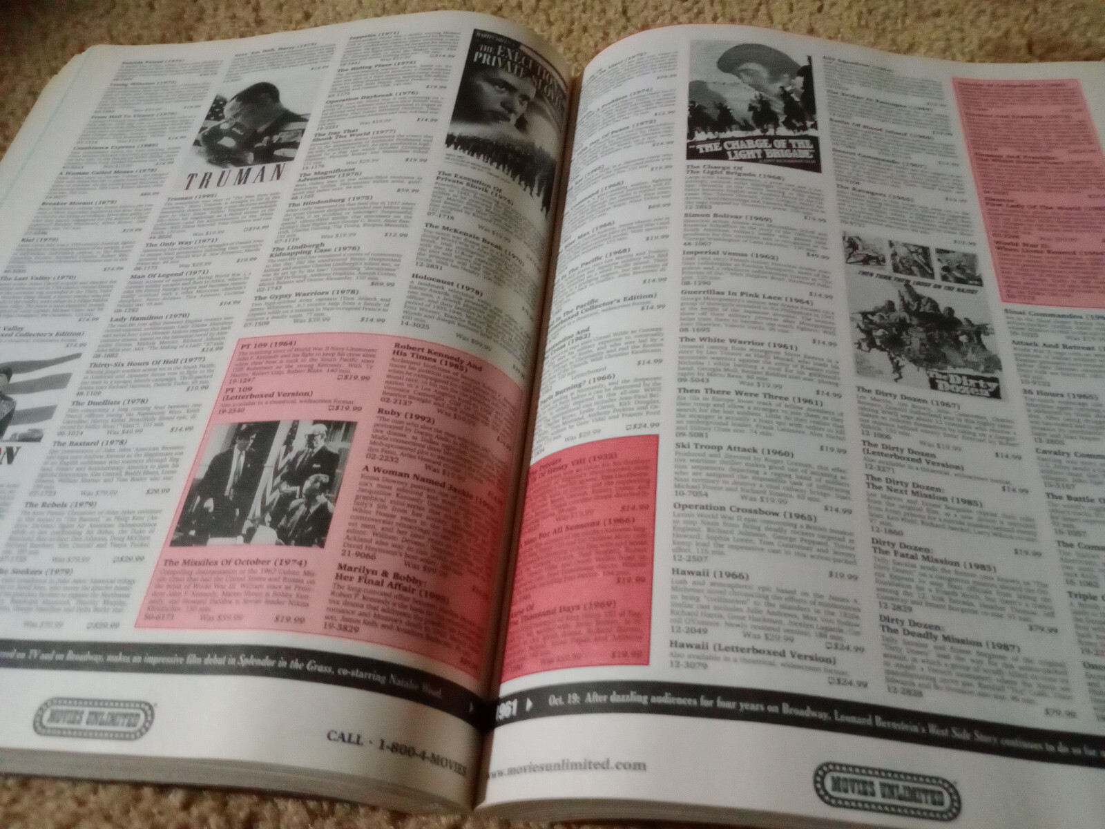 Movies Unlimited 2000 Video Catalog 816 pages