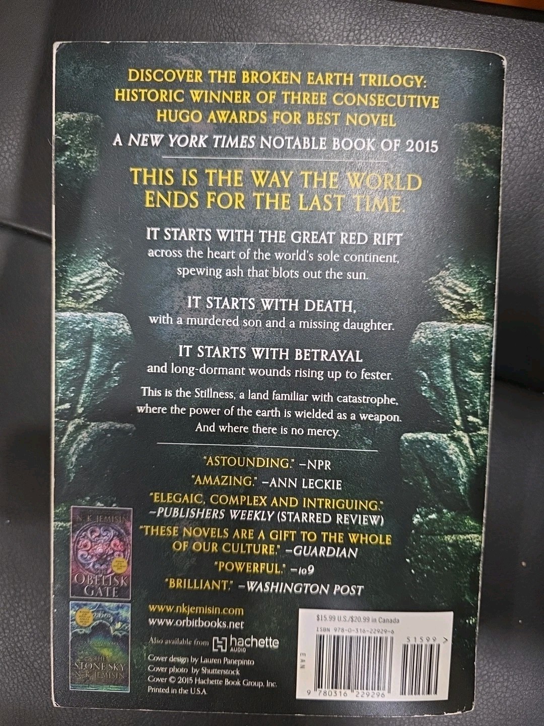 The Broken Earth Trilogy Series 3 Books 1-3 N K Jemisin Complete Set Paperback