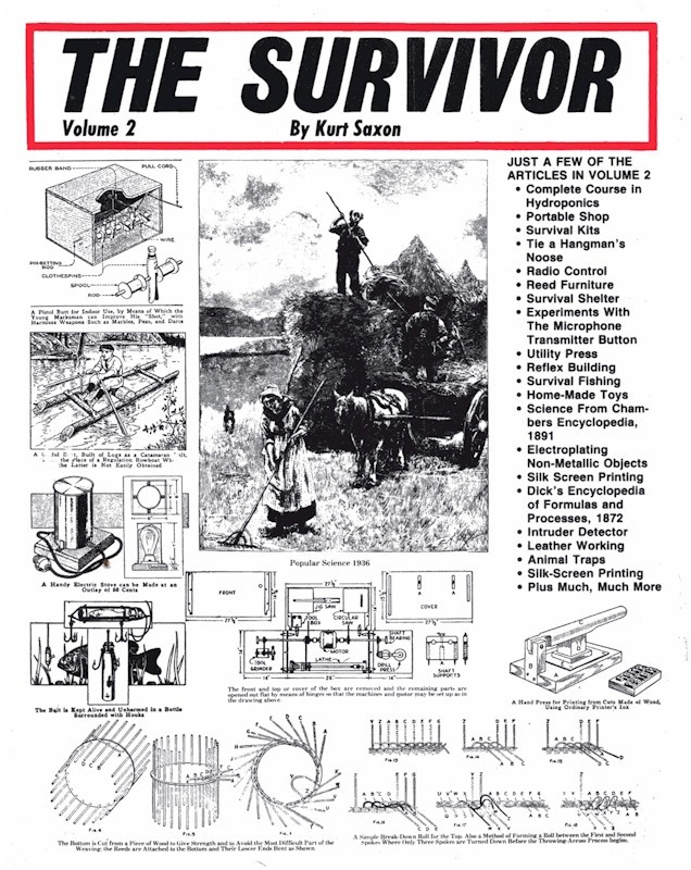 Kurt Saxon 2 DVD Survival Library – authorized seller Prepper Must have!!
