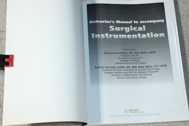 Instructor’s Manual Surgical Instrumentation by Delmar Cengage Learning (2010)