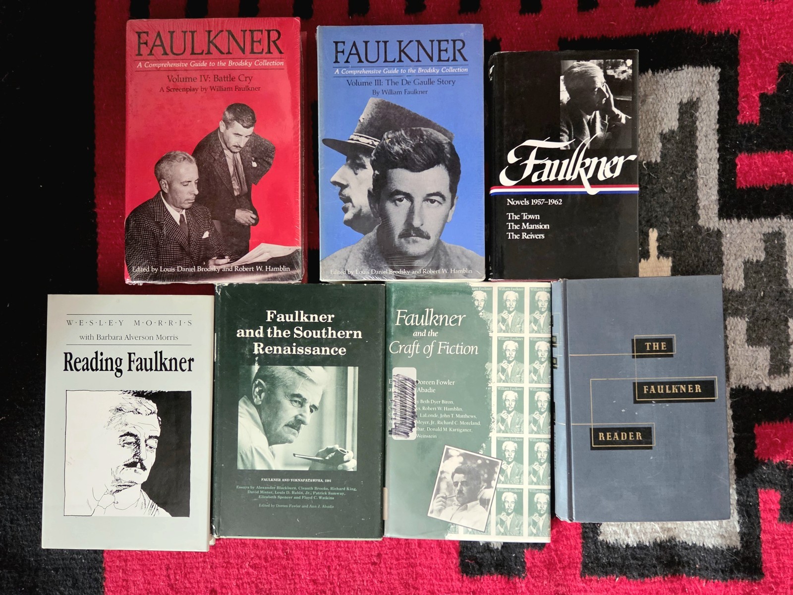 Lot of 7 William Faulkner Southern Literature Set Screenplay Novels + Criticism