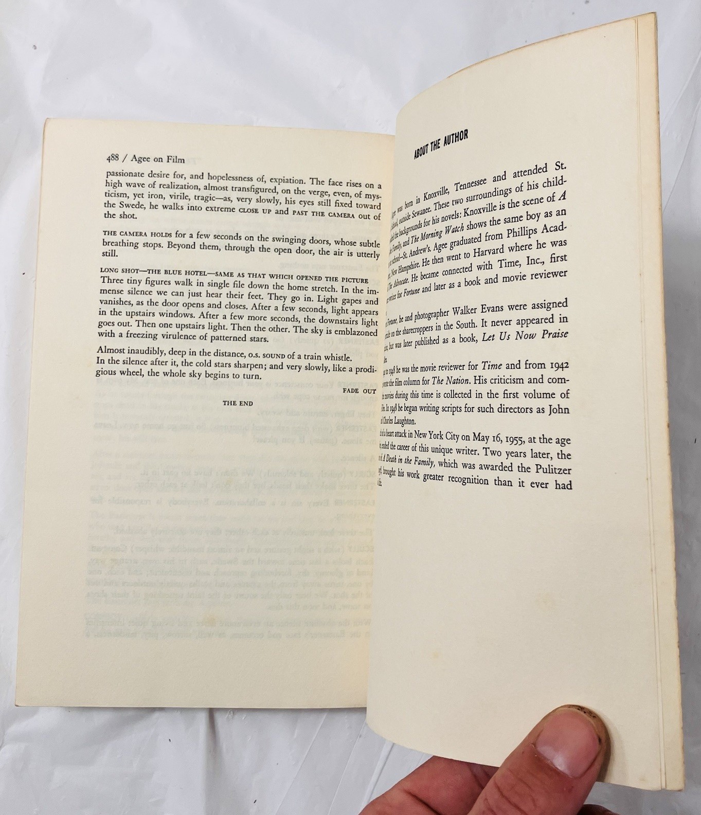 James Agee on Film 5 Scripts (1964) Beacon Paperback, African Queen Night Hunter