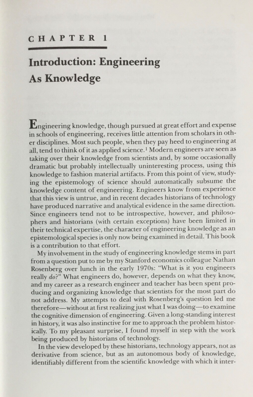 What Engineers Know and How They Know It by Vincenti 1990 Hardcover w/ DJ