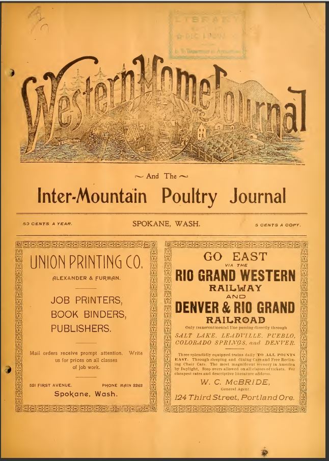 WESTERN HOME JOURNAL 59 Historical Issue Collection On USB Flash Drive