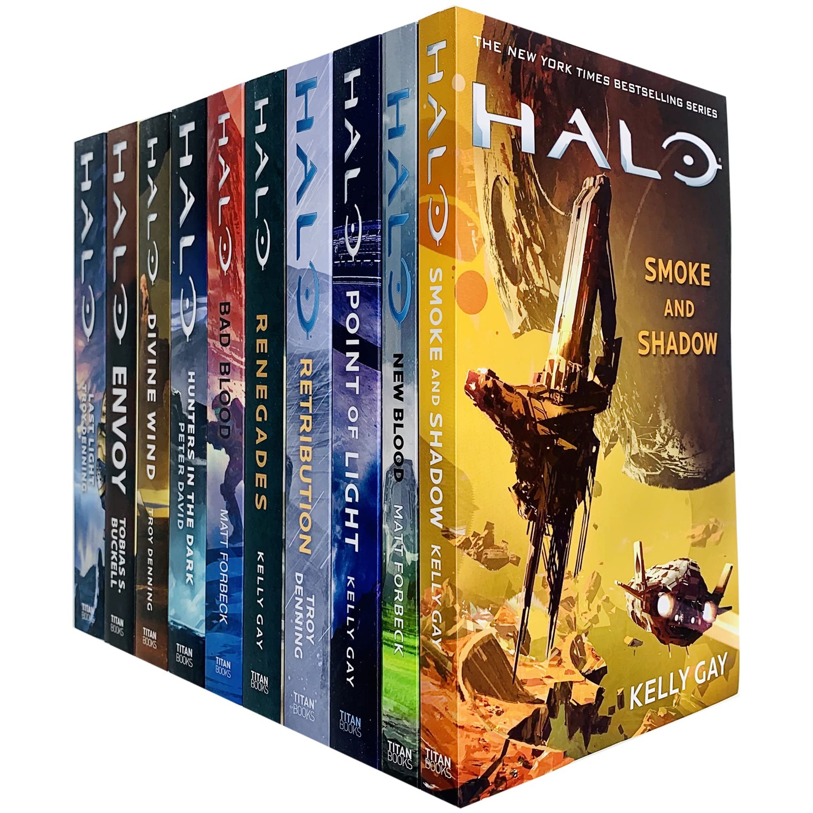 HALO SERIES 10 BOOKS COLLECTION SET (HUNTERS IN THE DARK, LAST LIGH… Matt Forb