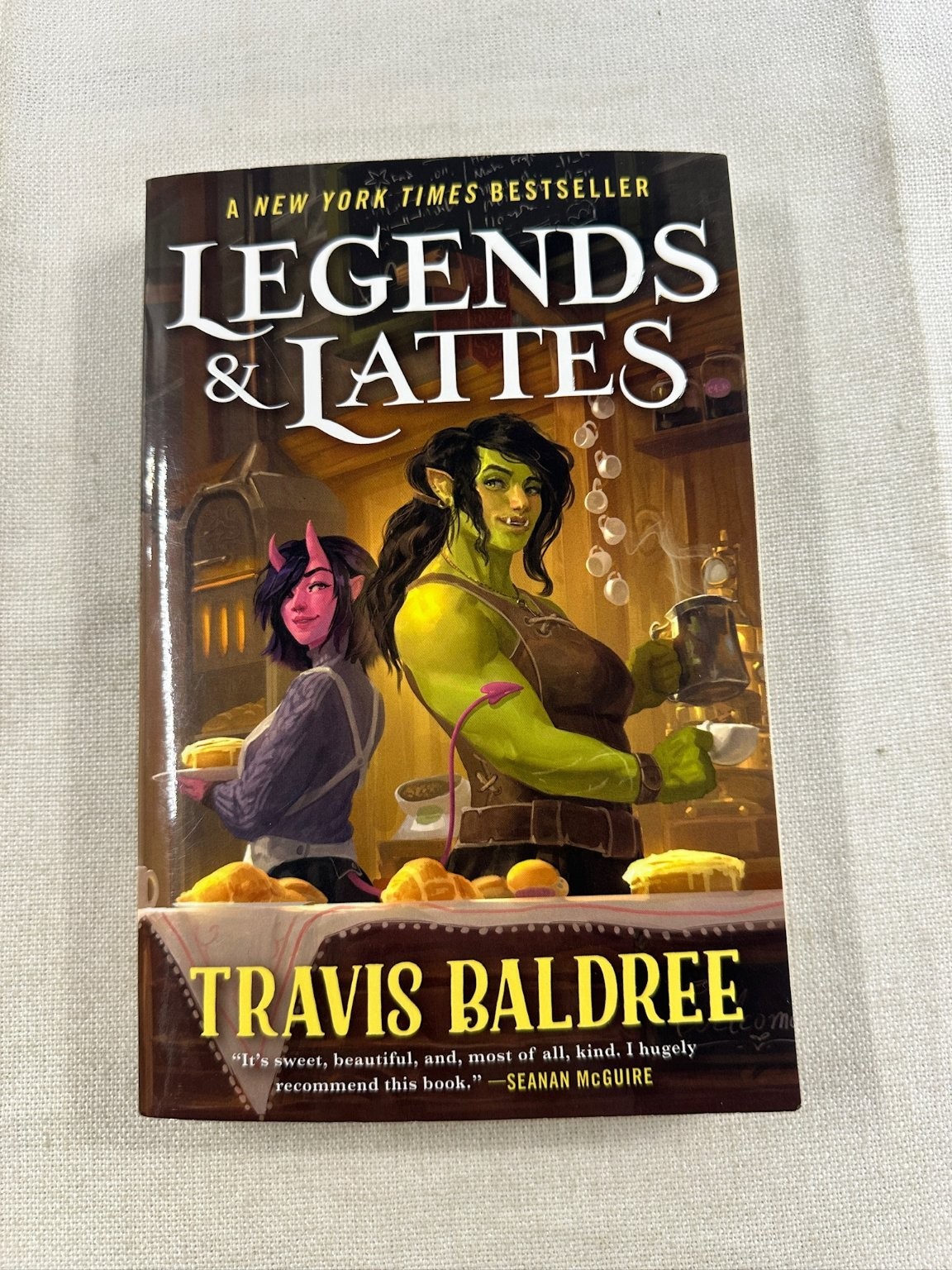 Legends & Lattes Travis Baldree 2022 First Edition Fantasy Tor Paperback