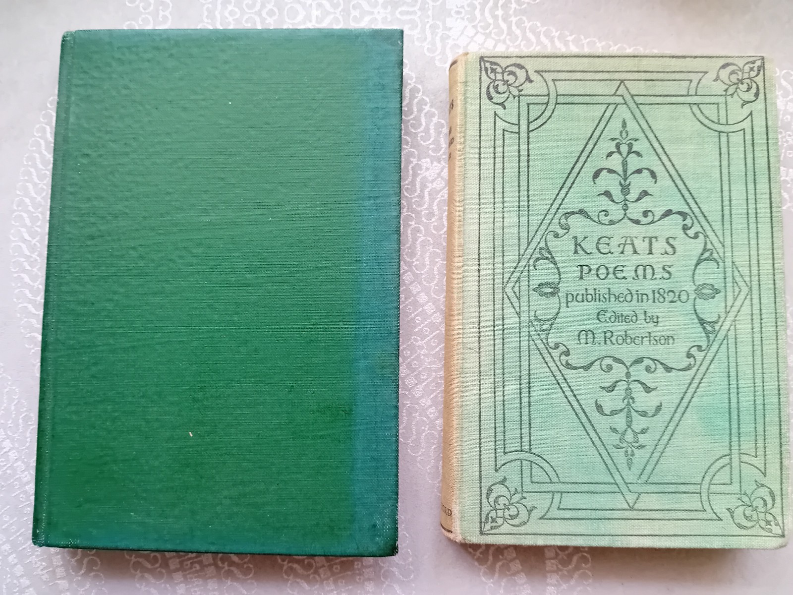 Bundle of 6 Vintage Blue/Green/Brown Hardbacks – Shelf Decoration – All As Shown