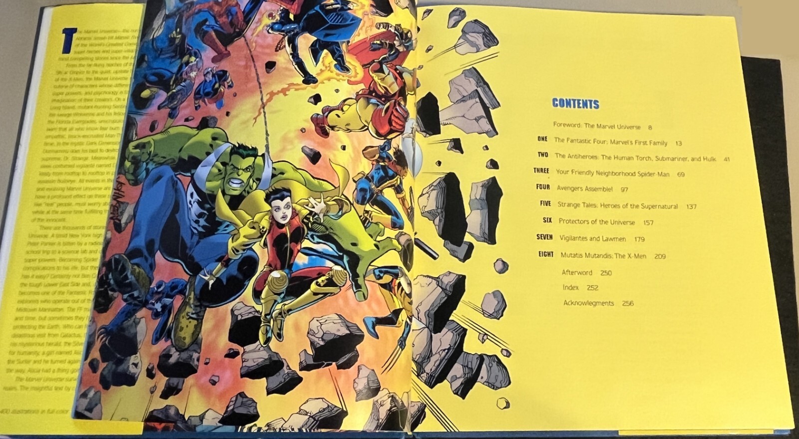Marvel Universe HC 1st Edition By Peter Sanderson #1 – 1st – 258 Pages VF 1996