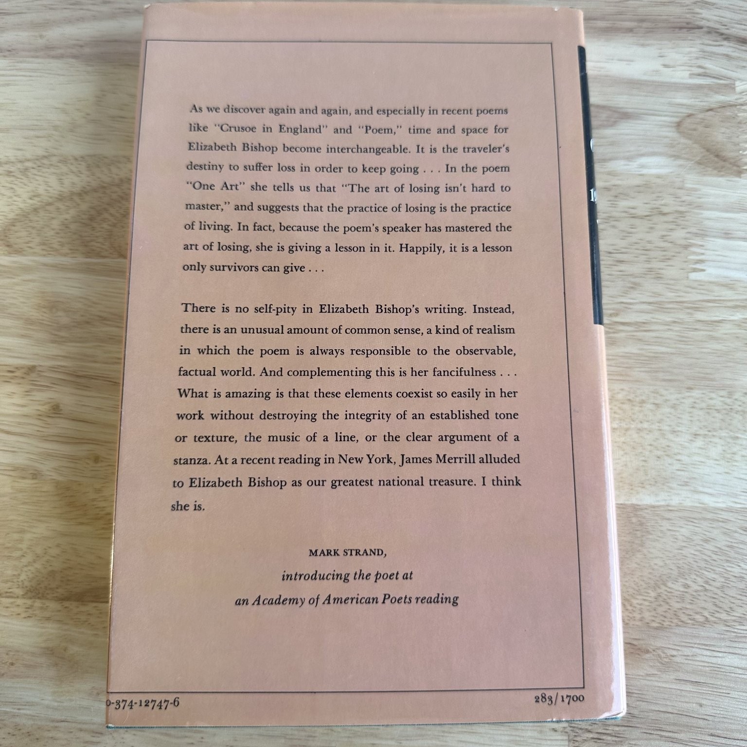 The Complete Poems Elizabeth Bishop 1983 First Printing Poetry Farrar Straus