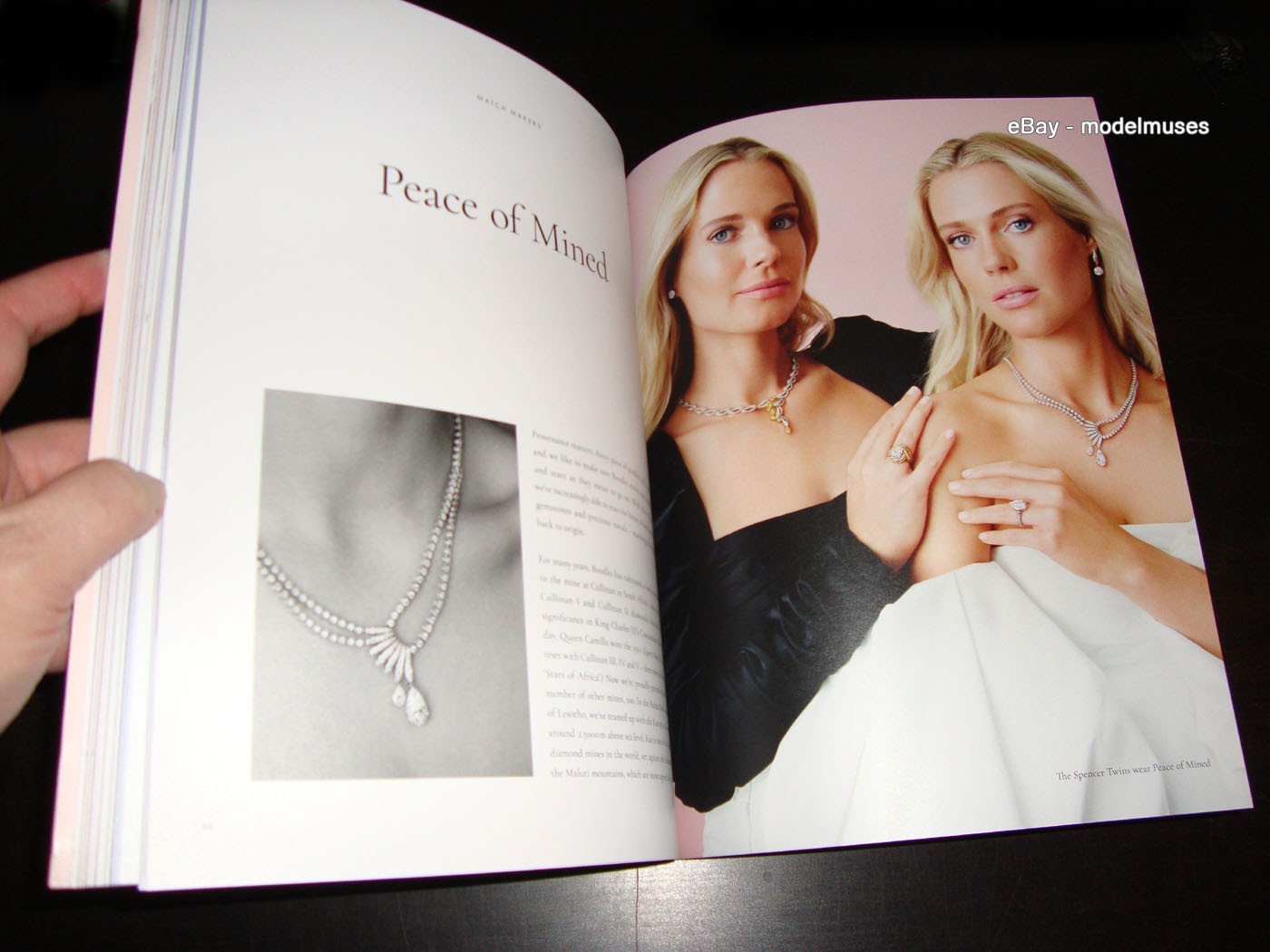 BOODLES Luxury Jewelry Softcover CATALOG 2024 THE SPENCER TWINS – 132 Pages