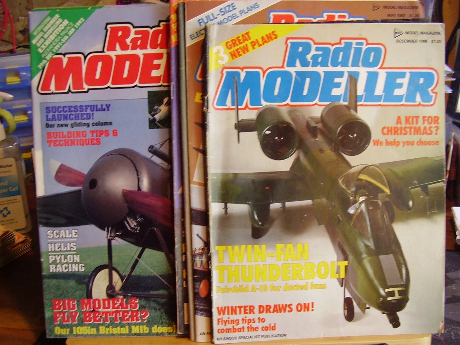 JOB LOT X 6 MODEL AIRCRAFT MAGS RADIO MODELLER 1986 TO 1992 WITH PLANS AS SHOWN