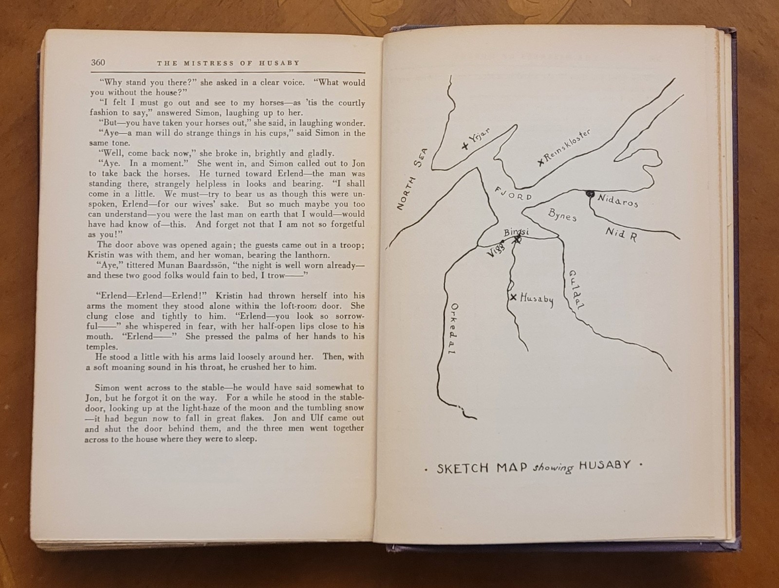 The Mistress of Husaby by Sigrid Undset, 1928, 371 pages.