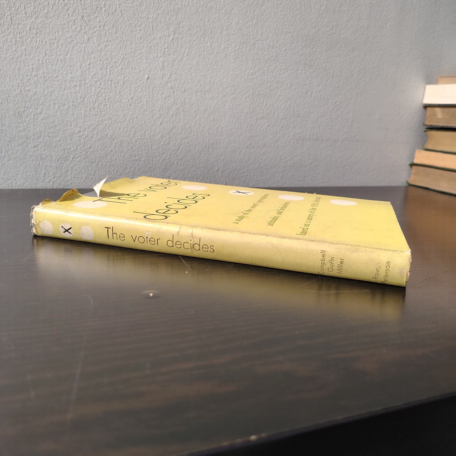 The Voter Decides by Campbell, Gurin & Miller (1954 Hardcover) Rare Vintage