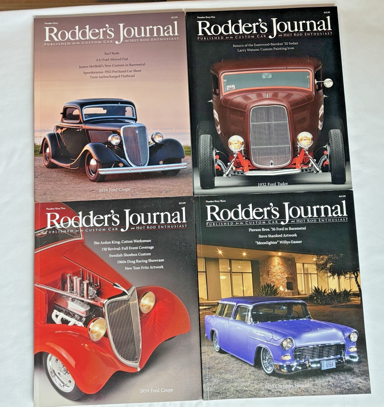 The Rodder’s Journal Magazine Lot #60-67 Hot Rod Ford Roadster Custom