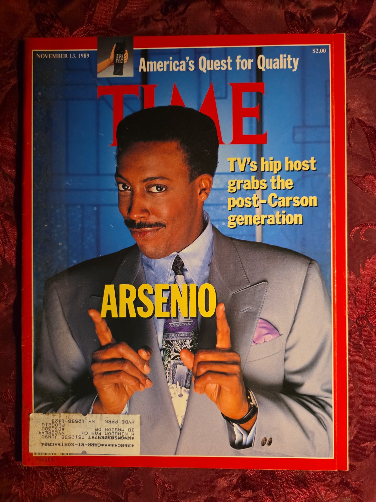 TIME Magazine November 13 1989 Nov 11/13/89 ARSENIO HALL KENNETH BRANAGH