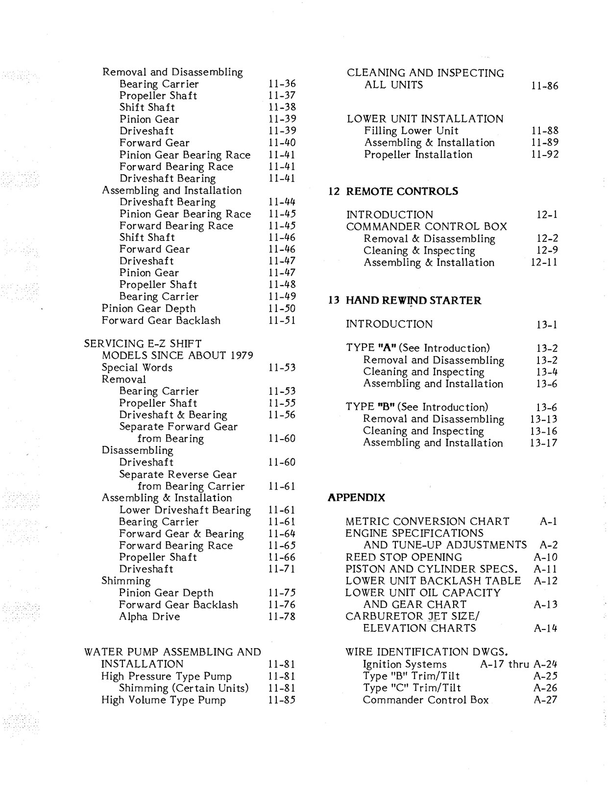 MERCURY 45 50 60 70 75 80 90 115 150 175 200 Service Manual 1977-1989 – BOUND