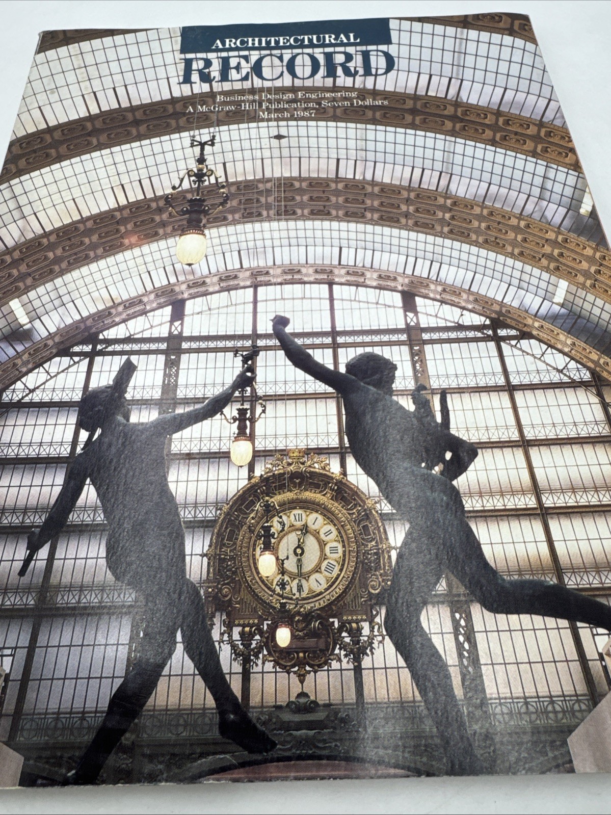 Vtg Architectural Record Magazine March 1987 Musee d’Orsay Paris Cover Art