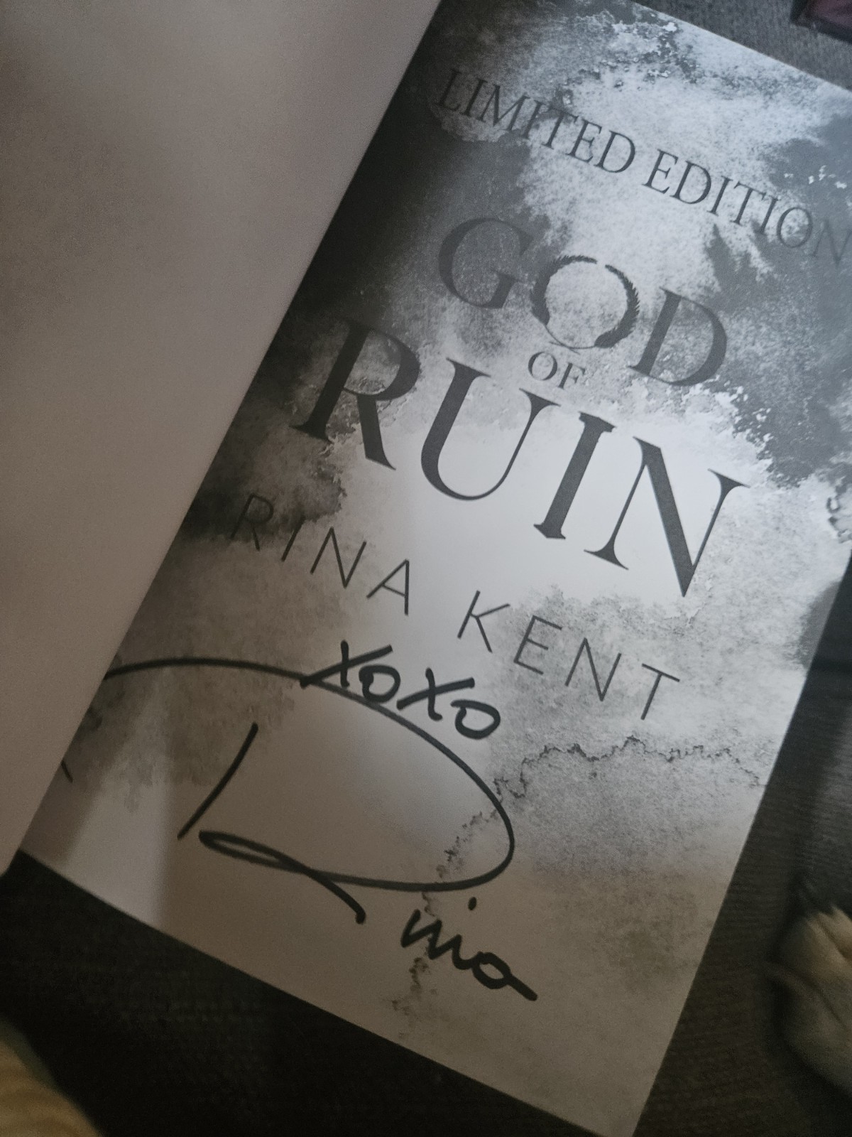 Legacy of Gods by Rina Kent Website Exclusive HAND-SIGNED hardbacks Bookmarks!
