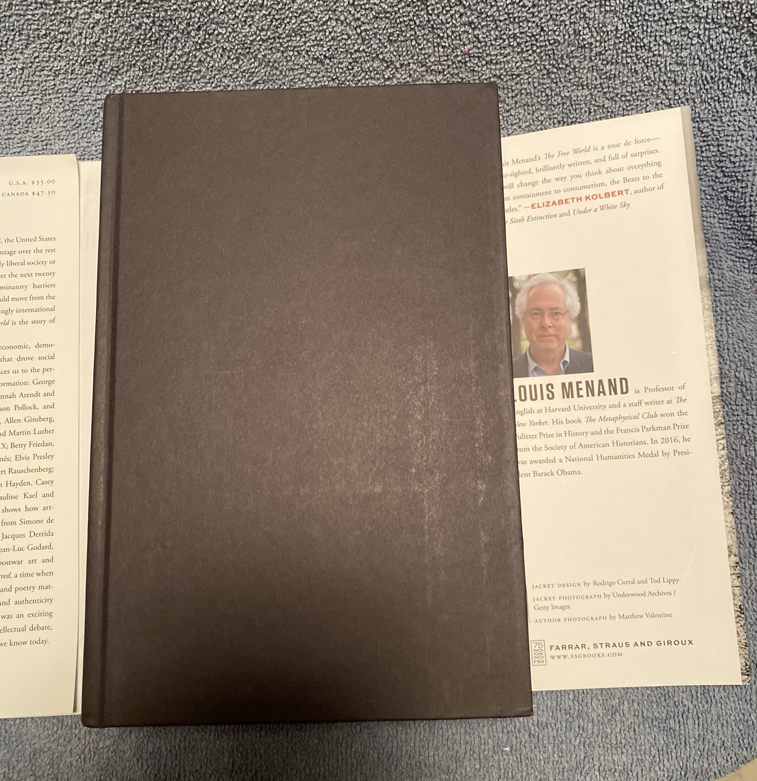 The Free World Art and Thought in the Cold War Hardcover Book Louis Menand