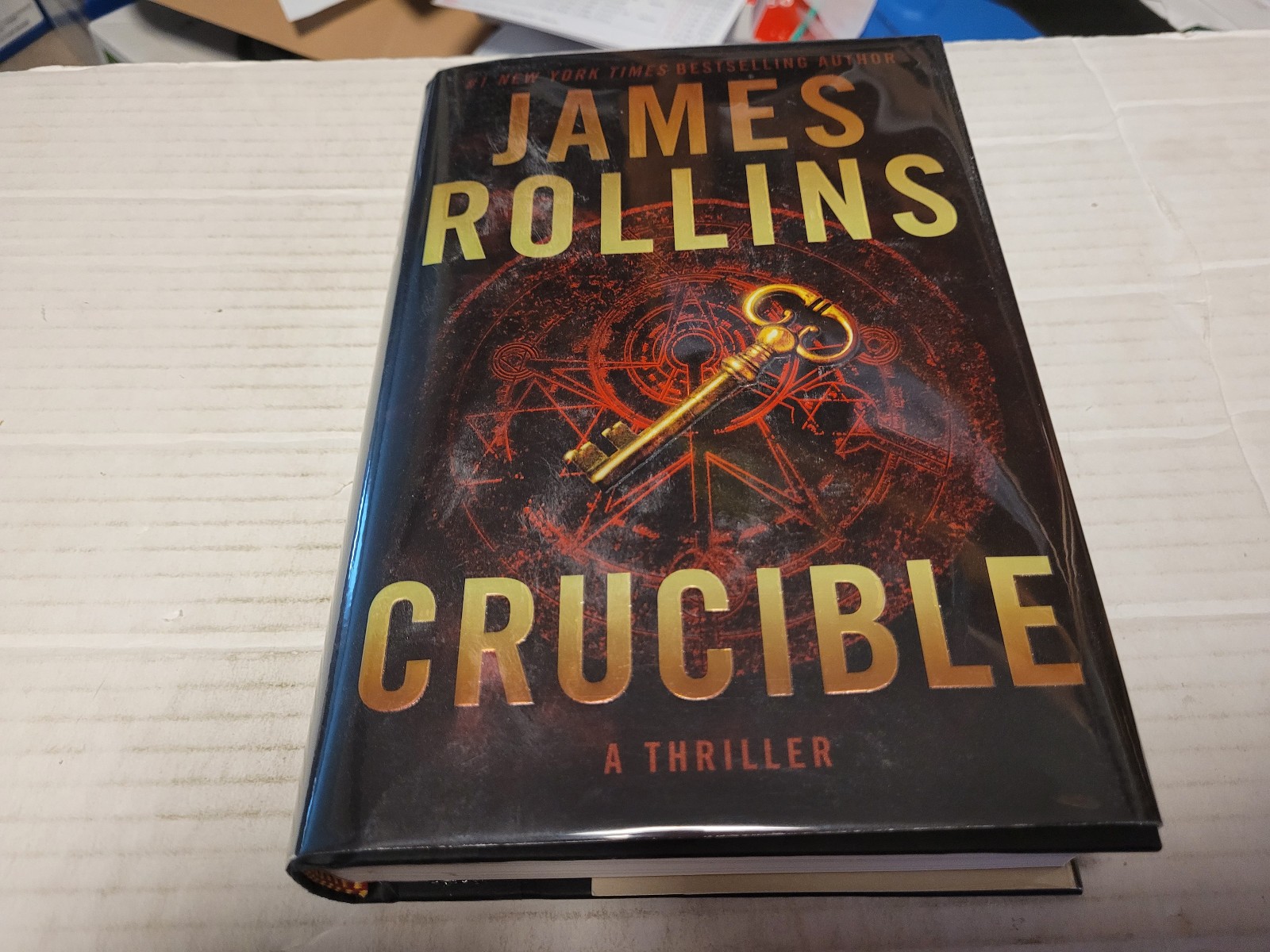 Crucible by James Rollins (2019, Hardcover) SIGNED 1st/1st Damaged