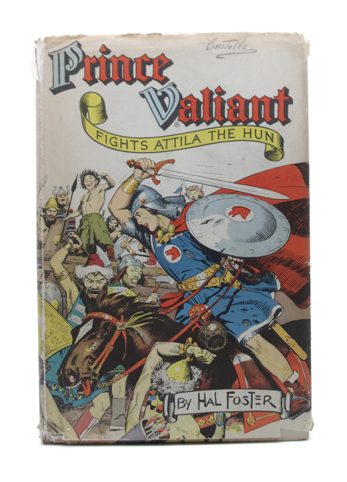 Vintage 1950s Hal Foster Prince Valiant Fights Attila The Hun Hardcover Book DJ