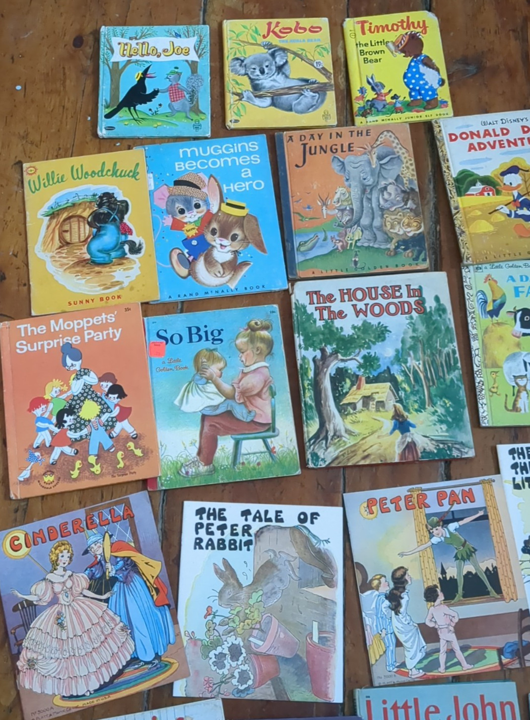 Lot 20 40s-60s Vtg Children’s Books ~Rand McNally Little Golden Wonder Whitman