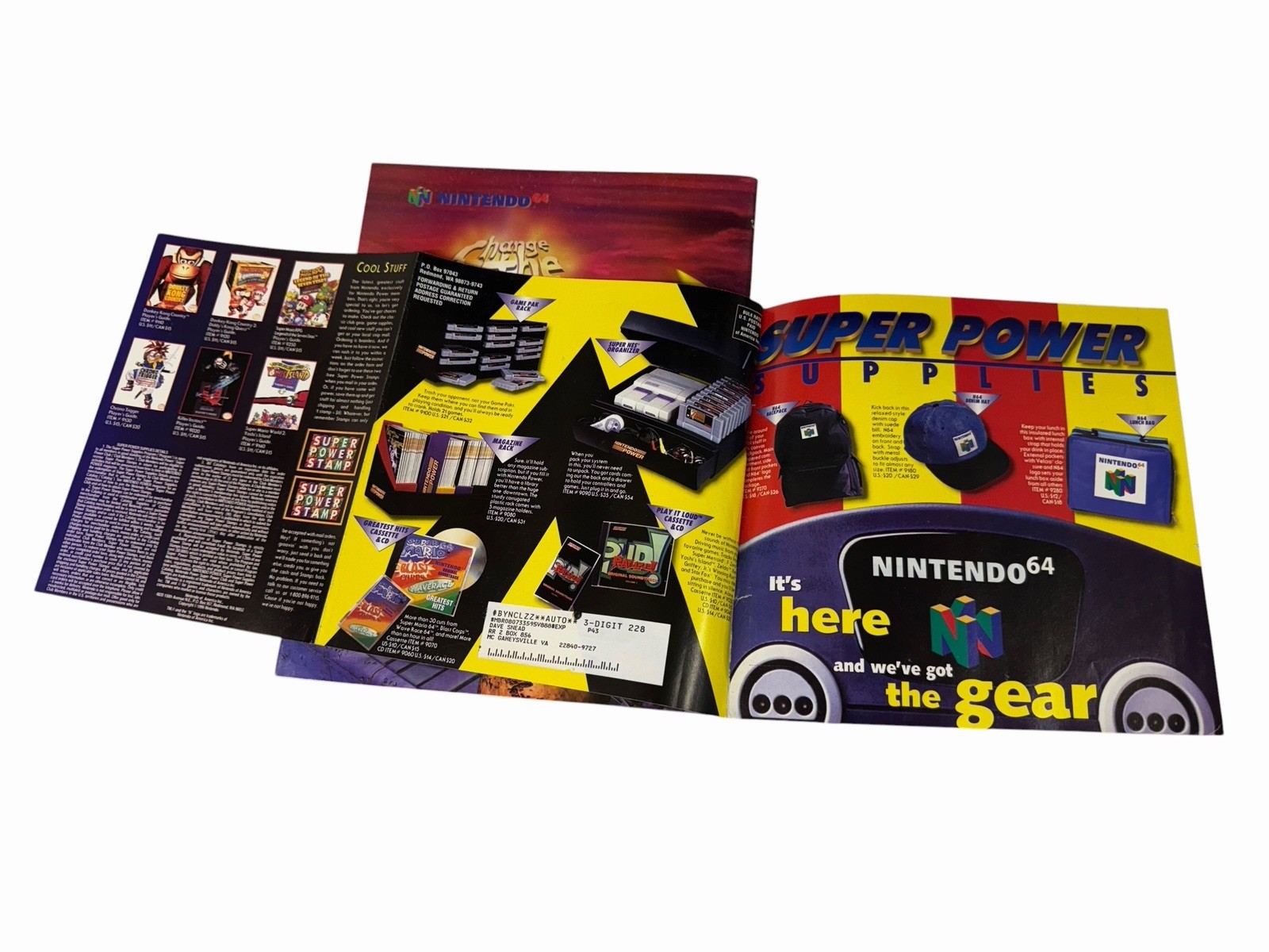 Nintendo Power Super Mario 64 September 1996 Volume 88 With Poster And Inserts