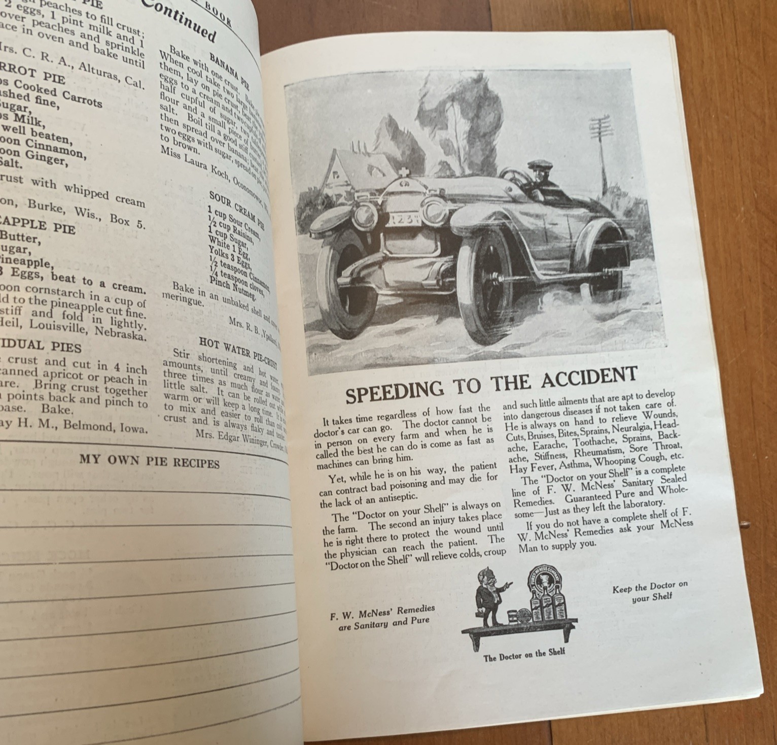Antique F W McNess Cook Book Recipes Booklet 80 Pages