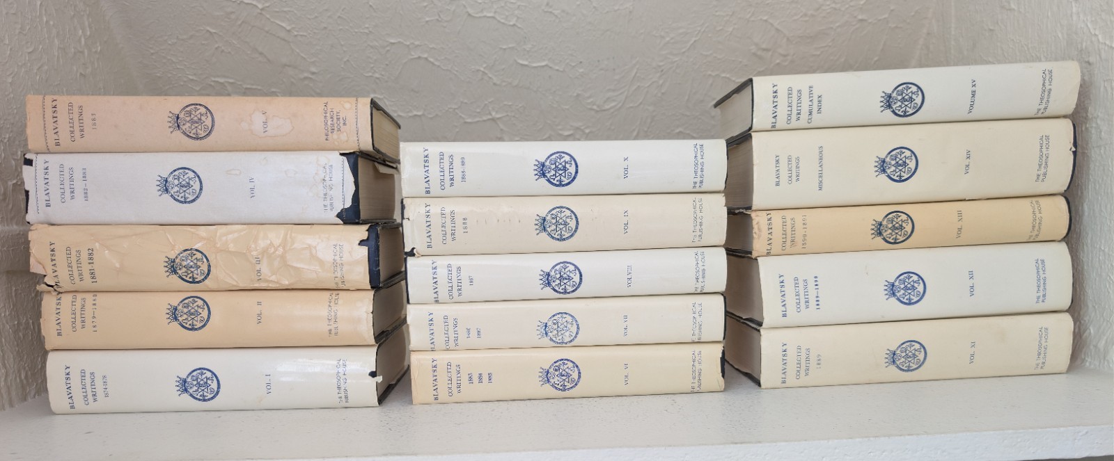 H.P. Blavatsky Collected Writings Mixed Editions Multi Volume Hard Cover Books