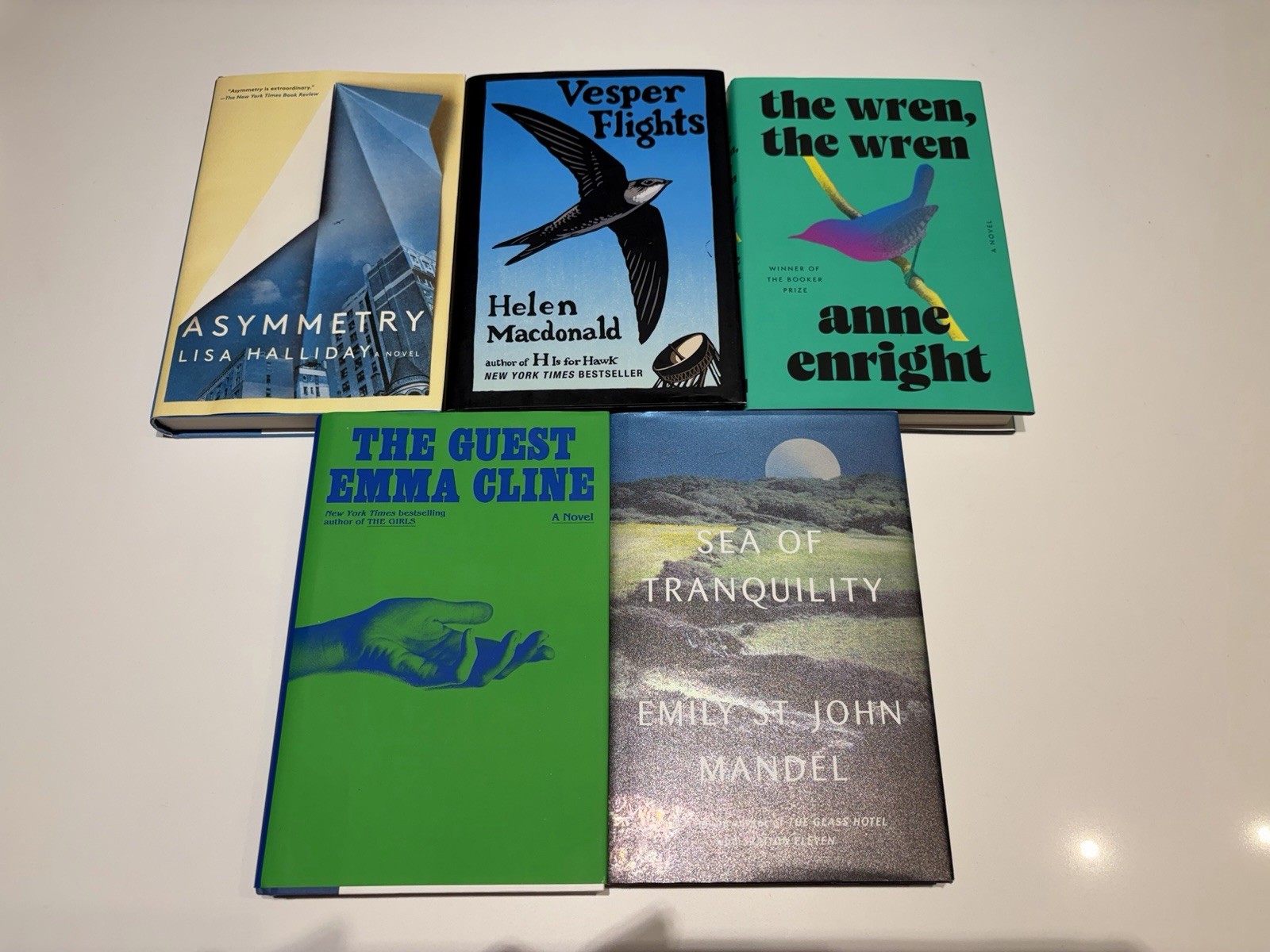 lot of 5 books – (Halliday, Macdonald, Enright, Cline, Mandel)